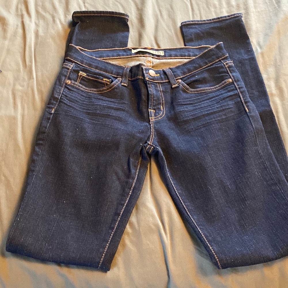 JBRAND 35 Blue Pencil Jeans Size 26 with 32” Inseam